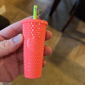 STARBUCKS DRAGONFRUIT PINK MINI KEYCHAIN💗